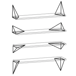 Shelves & Shelving Systems|Shelves & Shelving Systems^Maze Pythagoras shelf, walnut Brown