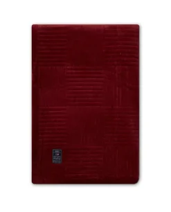 Lexington Quilted Cotton Velvet Star throw 160x240 cm, Red