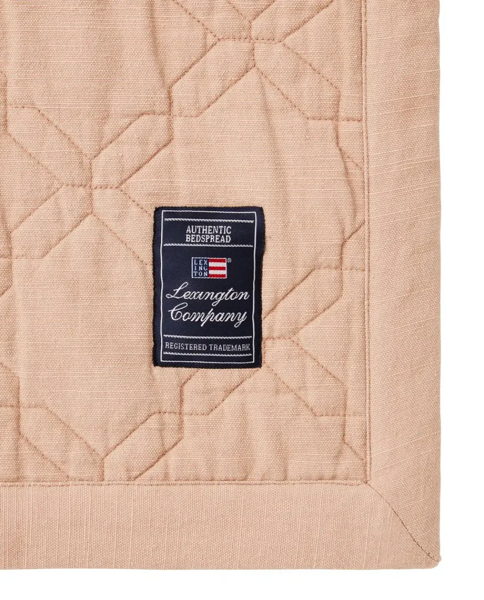 Online Lexington Quilted Recycled Cotton bedspread 260x240 cm, Beige
