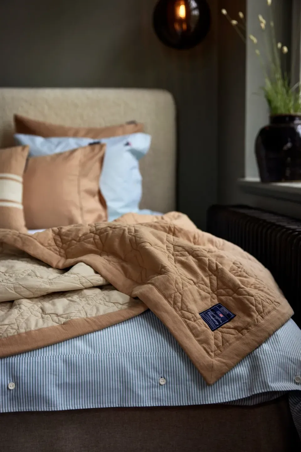 Online Lexington Quilted Recycled Cotton bedspread 260x240 cm, Beige