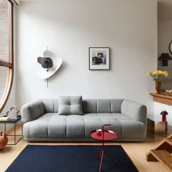 Sofas^HAY Quilton combination 23 modular sofa, right-hand chaise, Fabric Raas 772 dark Blue