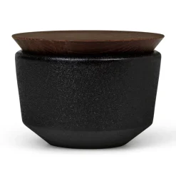 Salt & Pepper Grinders|Salt & Pepper Shakers^Rosendahl Rå salt cellar with lid 15 cl, Black