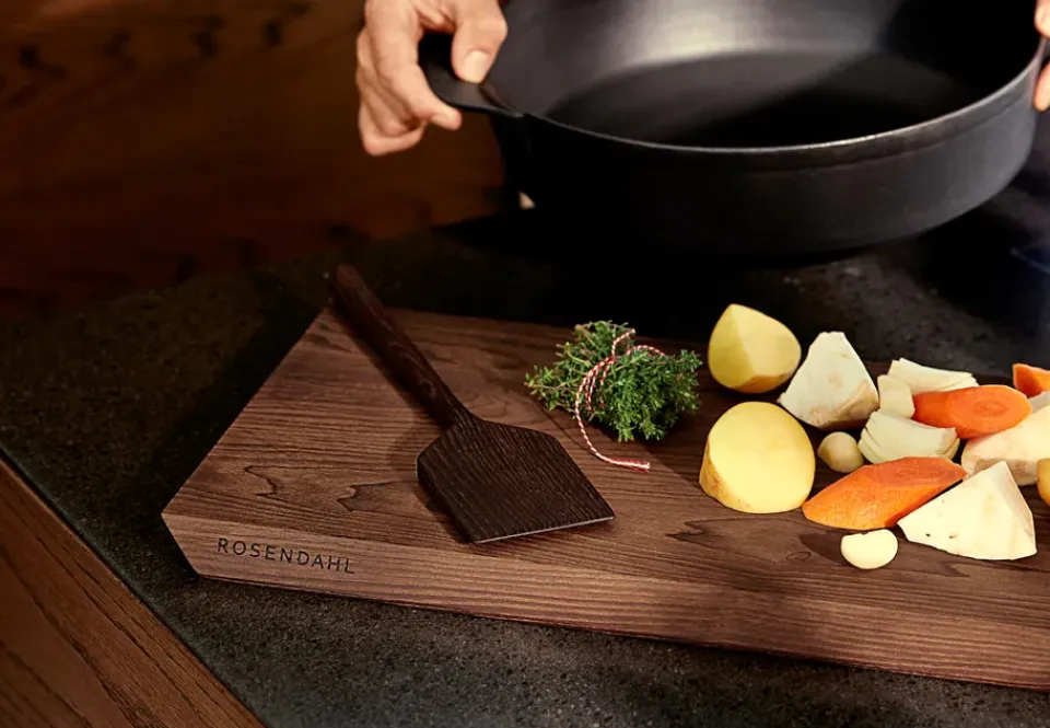 Spoons, Scoops & Ladles^Rosendahl Rå wooden spatula, Heat-treated ash Brown