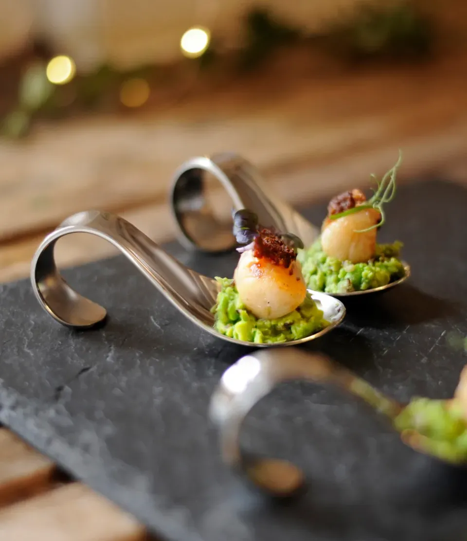 Clearance Robert Welch Radford Amuse Bouche Appetizer smooth, stainless steel Silver-coloured