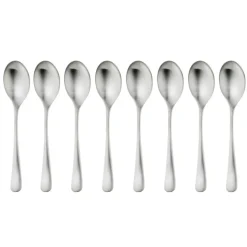 Tea & Coffee Spoons^Robert Welch Radford coffee spoon matte 8 pieces, Stainless steel Silver-coloured