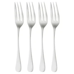 Dessert Cutlery^Robert Welch Radford dessert fork matte 4 pieces, Stainless steel Silver-coloured