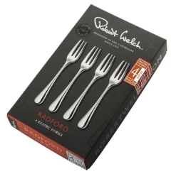 Dessert Cutlery^Robert Welch Radford dessert fork matte 4 pieces, Stainless steel Silver-coloured