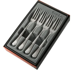 Dessert Cutlery^Robert Welch Radford dessert fork matte 4 pieces, Stainless steel Silver-coloured