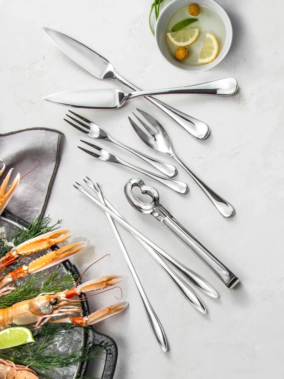 Starter Cutlery^Robert Welch Radford fish knife mirror, Stainless steel Silver-coloured