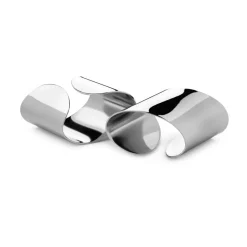 Napkin Rings & Holders^Robert Welch Radford napkin ring mirror 2-pack, Stainless steel Silver-coloured