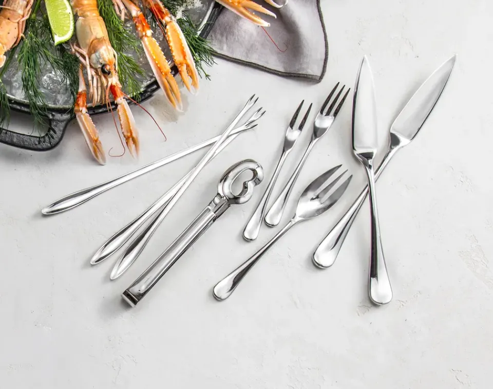 Serving Utensils^Robert Welch Radford snail tongs mirror, Stainless steel Silver-coloured