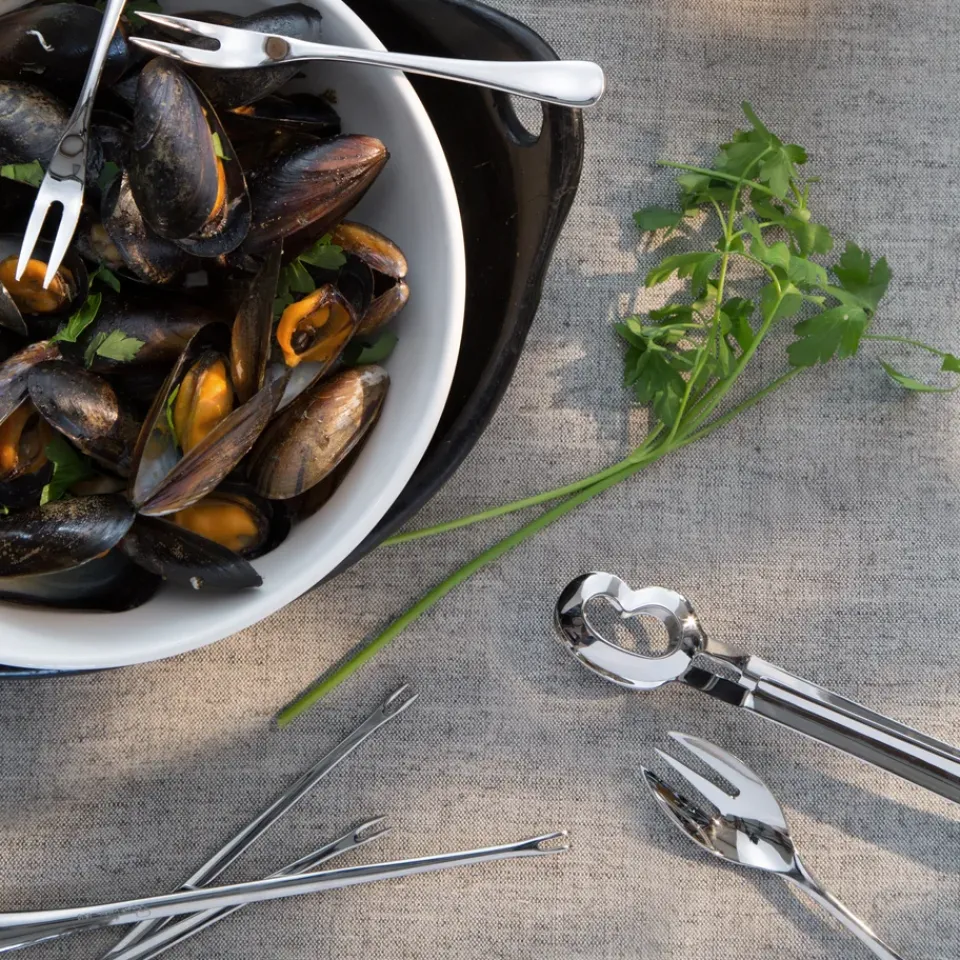 Serving Utensils^Robert Welch Radford snail tongs mirror, Stainless steel Silver-coloured
