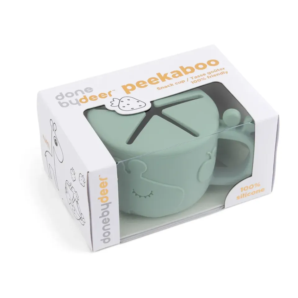 New Done by deer Raffi peekaboo snack cup 16 cl, Green