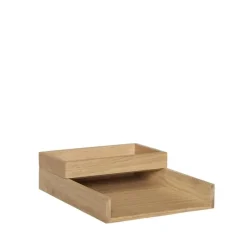 Storage Jars^Hübsch Rail desk stand 2 pcs, Nature Brown