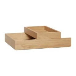Storage Jars^Hübsch Rail desk stand 2 pcs, Nature Brown