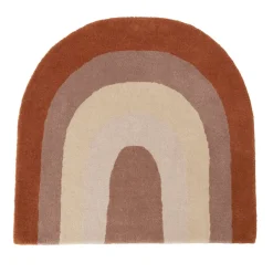 Children's Rugs^OYOY Rainbow barnrug 88x90 cm, Choko Brown
