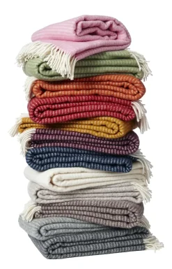 Wool Blankets & Throws^Klippan Yllefabrik Ralph wool throw, Red