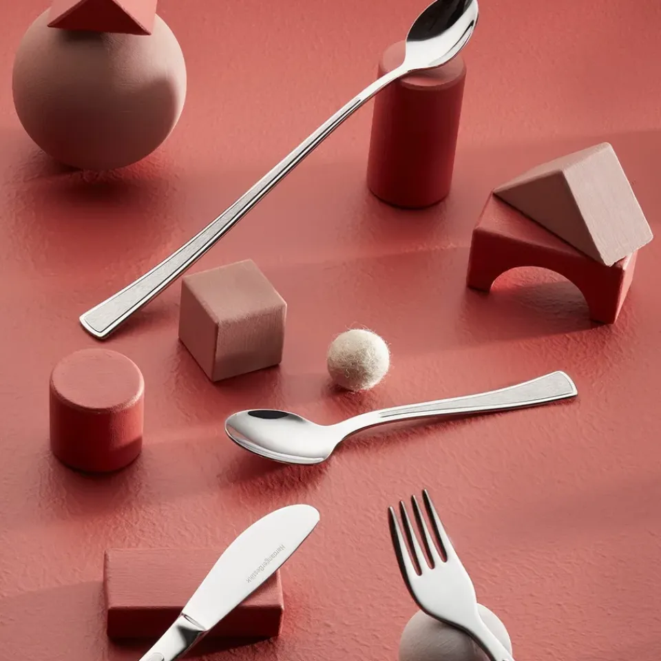 Children's Cutlery^Hardanger Bestikk Ramona children's cutlery 4 pieces, Stainless steel Silver-coloured