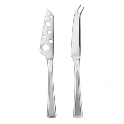 Cheese Knives|Serving Utensils^Hardanger Bestikk Ramona ostknife 2 pieces, Stainless steel Silver-coloured