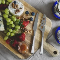 Cheese Knives|Serving Utensils^Hardanger Bestikk Ramona ostknife 2 pieces, Stainless steel Silver-coloured