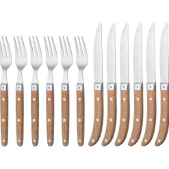 Steak Knives^WMF Ranch BBQ cutlery 12 pieces, Stainless steel Silver-coloured