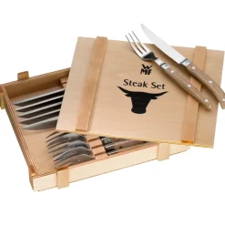 Steak Knives^WMF Ranch BBQ cutlery 12 pieces, Stainless steel Silver-coloured