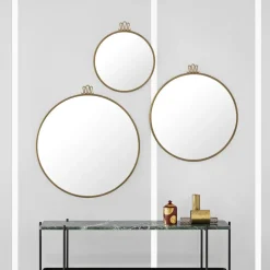 Round Mirrors^GUBI Randaccio Mirror, Antique brass, medium Gold-coloured