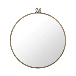 Round Mirrors^GUBI Randaccio Mirror, Antique brass, large Gold-coloured