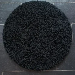 Round Rugs^Etol Design Rasta round rug Ø120 cm, Black