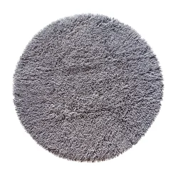 Clearance Etol Design Rasta round rug Ø120 cm, Graphite Grey