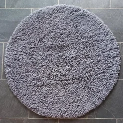 Clearance Etol Design Rasta round rug Ø120 cm, Graphite Grey