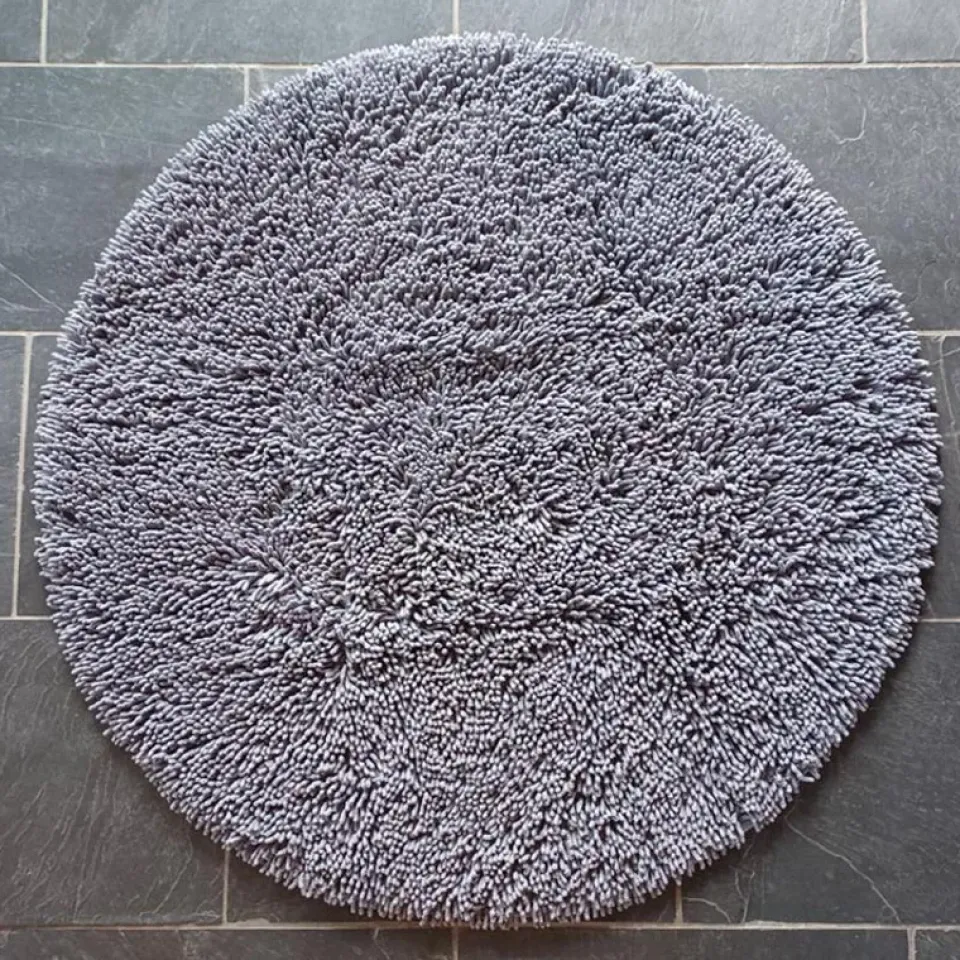 Clearance Etol Design Rasta round rug Ø120 cm, Graphite Grey