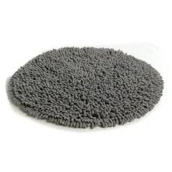 Etol Design Rasta round rug, graphite Grey