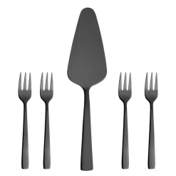 Cutlery Sets^Aida Raw cake set 5 pieces, Black