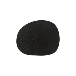 Coasters^Aida Raw coaster leather 6-pack, buffalo Black