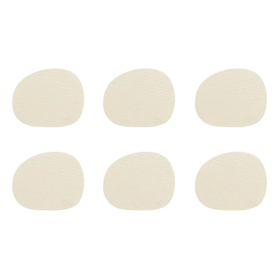 Online Aida Raw coaster leather 6-pack, Wam nude Beige