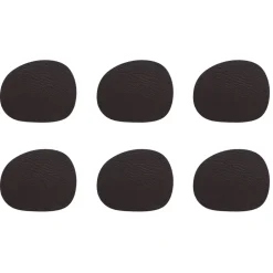 Coasters^Aida Raw coaster leather 6-pack, buffalo Brown