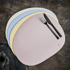 Placemats^Aida Raw creative placemat silicone 41x33.5 cm, Spring sand Beige