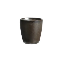 Hot Aida Raw egg cup stoneware, metallic Brown