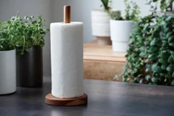 New Aida Raw kitchen paper holder 30.6 cm, Teak Brown