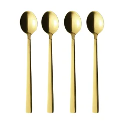 Outlet Aida Raw latte spoon 4-pack, Gold Gold-coloured