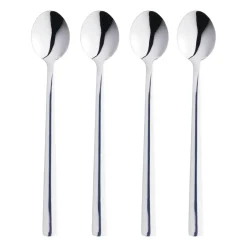 Sale Aida Raw latte spoon 4-pack, Polished stainless steel Silver-coloured
