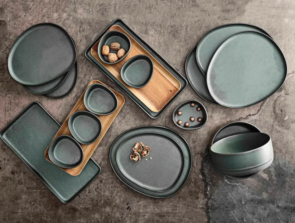 Serving Platters & Dishes^Aida Raw Organic bowl, Northern Green