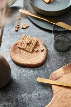 Serving Platters & Dishes^Aida Raw partyplate 13x11.4 cm 2-pack, Wood Brown