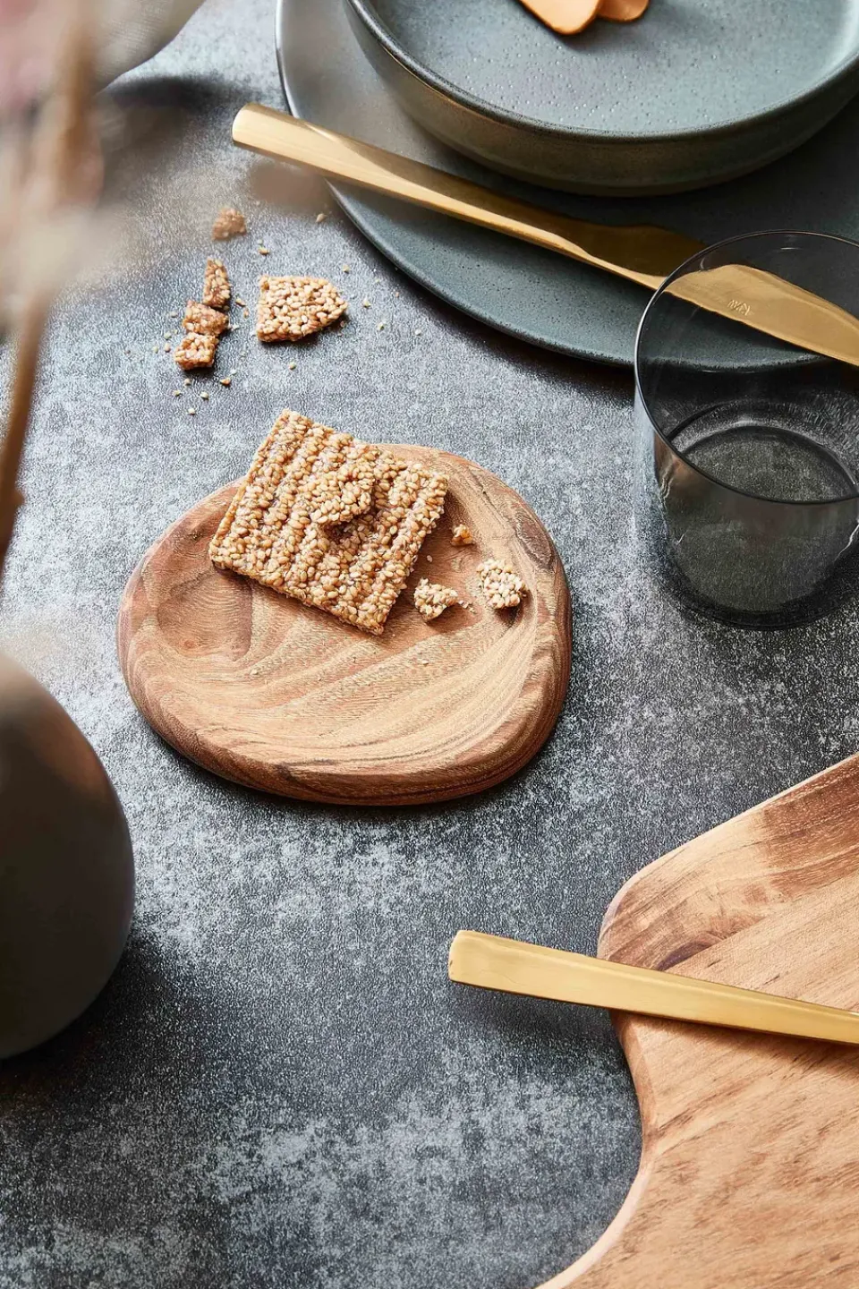 Serving Platters & Dishes^Aida Raw partyplate 13x11.4 cm 2-pack, Wood Brown