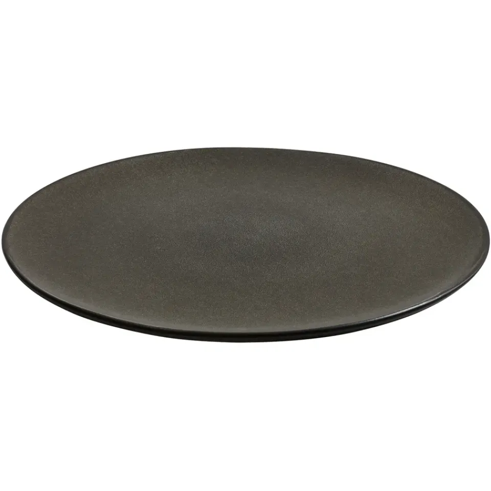 Dinner Plates^Aida Raw plate Ø28 cm, Forest Brown