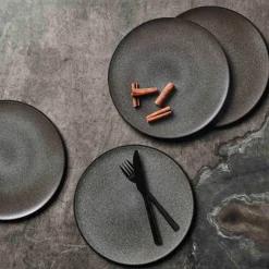 Dinner Plates^Aida Raw plate Ø28 cm, Forest Brown