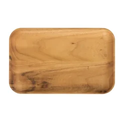 Hot Aida Raw plate rectangular 23.7x14.9 cm, Wood Brown