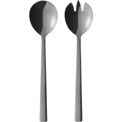 Outlet Aida Raw salad cutlery 2 pieces, Black