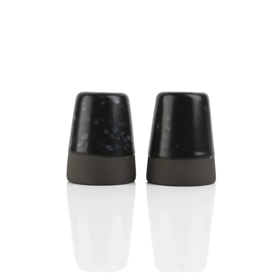 Salt & Pepper Shakers^Aida Raw salt and pepper set, Black